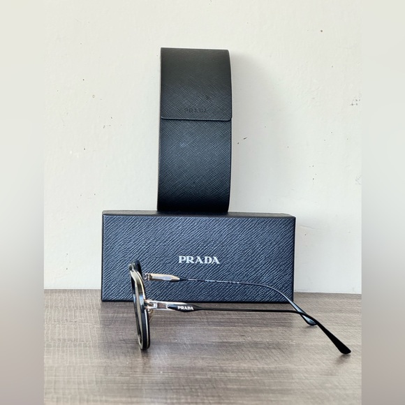 Prada Double-Bridged Rectangle Sunglasses - Picture 3 of 12